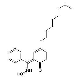 6-[(hydroxyamino)-phenylmethylidene]-4-nonylcyclohexa-2,4-dien-1-one结构式