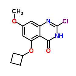 4(3H)-Quinazolinone, 2-chloro-5-(cyclobutyloxy)-7-methoxy- Structure