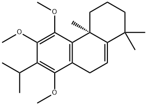 (S)-1,2,3,4,4a,9-Hexahydro-5,6,8-trimethoxy-1,1,4a-trimethyl-7-isopropylphenanthrene Structure