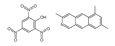 3,6,8-trimethylbenzo[g]isoquinoline,2,4,6-trinitrophenol结构式