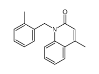 4-methyl-1-[(2-methylphenyl)methyl]quinolin-2-one结构式