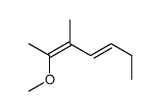 2-methoxy-3-methylhepta-2,4-diene结构式