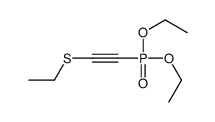 1-diethoxyphosphoryl-2-ethylsulfanylethyne Structure