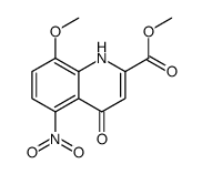 methyl 8-methoxy-5-nitro-4-oxo-1H-quinoline-2-carboxylate Structure