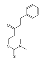 (3-oxo-5-phenylpentyl) N,N-dimethylcarbamodithioate Structure