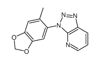 3-(6-methyl-1,3-benzodioxol-5-yl)triazolo[4,5-b]pyridine Structure