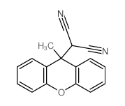 2-(9-methylxanthen-9-yl)propanedinitrile Structure