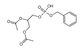 Monobenzyl-2,3-di-O-acetyl-1-glycerinphosphat Structure