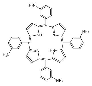 5,10,15,20-tetrakis(3-aminophenyl)-21H,23H-porphyrin Structure