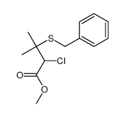 methyl 3-benzylsulfanyl-2-chloro-3-methylbutanoate Structure