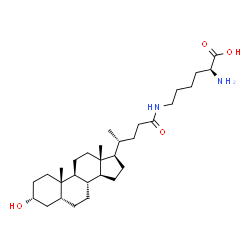 N-epsilon-lithocholyllysine结构式