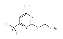 2-乙硫基-4-羟基-6-三氟甲基嘧啶结构式