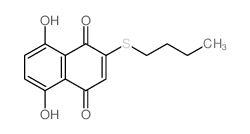 2-butylsulfanyl-5,8-dihydroxy-naphthalene-1,4-dione Structure