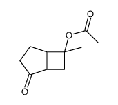 (7-methyl-4-oxo-7-bicyclo[3.2.0]heptanyl) acetate结构式