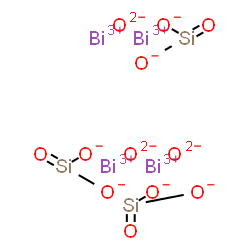 bismuth(+3) cation, dioxido-oxo-silane, oxygen(-2) anion Structure