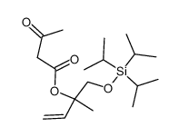 3-Oxo-butyric acid 1-methyl-1-triisopropylsilanyloxymethyl-allyl ester结构式