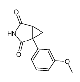 1-(m-methoxyphenyl)-1,2-cyclopropanedicarboximide结构式