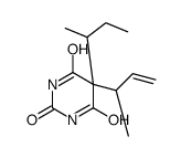 5-sec-Butyl-5-(1-methyl-2-propenyl)-2,4,6(1H,3H,5H)-pyrimidinetrione Structure