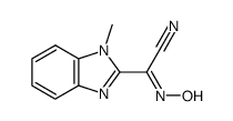 1H-Benzimidazole-2-acetonitrile,alpha-(hydroxyimino)-1-methyl-(9CI) Structure