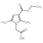 [3-(ETHOXYCARBONYL)-2,5-DIMETHYL-1H-PYRROL-1-YL]ACETIC ACID结构式