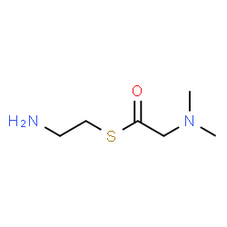 Ethanethioic acid, (dimethylamino)-, S-(2-aminoethyl) ester (9CI) structure