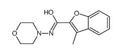 2-Benzofurancarboxamide,3-methyl-N-4-morpholinyl-(9CI) Structure