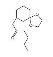 1-[(7R)-1,4-dioxaspiro[4.5]decan-7-yl]hexan-2-one Structure