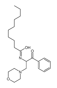 2-decanoylamino-3-morpholinopropiophenone Structure