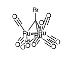 (μ-H)3Ru3(μ3-CBr)(CO)9结构式