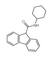 N-cyclohexyl-9H-fluorene-9-carboxamide structure