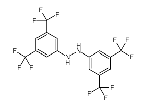 1,2-bis[3,5-bis(trifluoromethyl)phenyl]hydrazine结构式