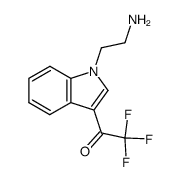 1-(1-(2-aminoethyl)-1H-indol-3-yl)-2,2,2-trifluoroethan-1-one结构式