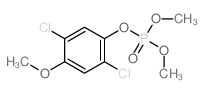 1,4-dichloro-2-dimethoxyphosphoryloxy-5-methoxy-benzene structure