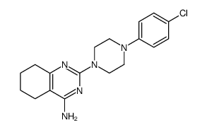 2-[4-(4-Chlorophenyl)piperazino]-4-amino-5,6-tetramethylenepyrimidine Structure