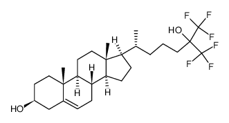 26,26,26,27,27,27-hexafluoro-25-hydroxycholesterol结构式