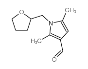 2,5-二甲基-1-[(四氢-2-呋喃)甲基]-(9ci)-1H-吡咯-3-羧醛结构式