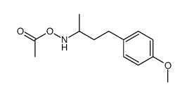 O-acetyl-N-(4-(4-methoxyphenyl)butan-2-yl)hydroxylamine结构式