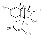 Trichothec-9-ene-3,4,15-triol, 12,13-epoxy-, 15-(2-butenoate), (3.alpha.,4.beta.)- Structure