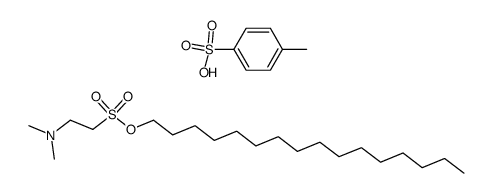 hexadecyl 2-(dimethylamino)ethane-1-sulfonate 4-methylbenzenesulfonate Structure