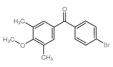 4-BROMO-3',5'-DIMETHYL-4'-METHOXYBENZOPHENONE structure