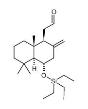 2-((1S,4S,4aS,8aR)-5,5,8a-trimethyl-2-methylene-4-((triethylsilyl)oxy)decahydronaphthalen-1-yl)acetaldehyde Structure