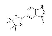 3-甲基-5-(4,4,5,5-四甲基-1,3,2-二氧硼杂环戊烷-2-基)-1H-吲哚图片