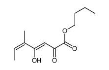 butyl 2-hydroxy-5-methyl-4-oxohepta-2,5-dienoate structure