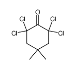 2,2,6,6-tetrachloro-4,4-dimethylcyclohexanone结构式