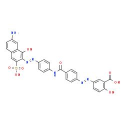 5-[[4-[[[4-[(7-amino-1-hydroxy-3-sulpho-2-naphthyl)azo]phenyl]amino]carbonyl]phenyl]azo]salicylic acid picture