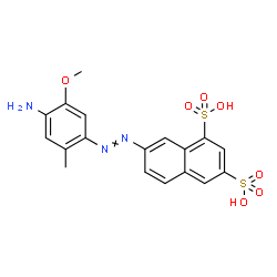 7-[(4-amino-5-methoxy-2-methylphenyl)azo]naphthalene-1,3-disulphonic acid结构式