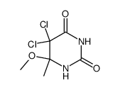 5,5-dichloro-6-methoxy-6-methyl-5,6-dihydrouracil结构式