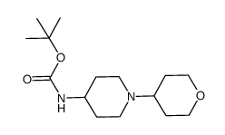 tert-butyl 1-(tetrahydro-2H-pyran-4-yl)piperidin-4-ylcarbamate结构式