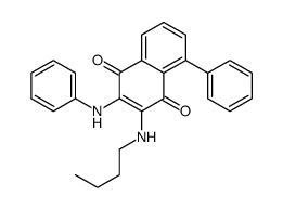 2-anilino-3-(butylamino)-5-phenylnaphthalene-1,4-dione结构式