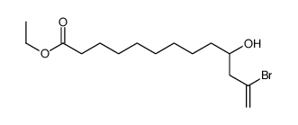 ethyl 12-bromo-10-hydroxytridec-12-enoate结构式